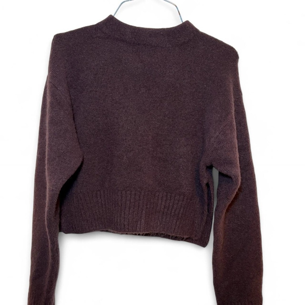 Dark purple/eggplant Zara new with tags mini mock neck sweater